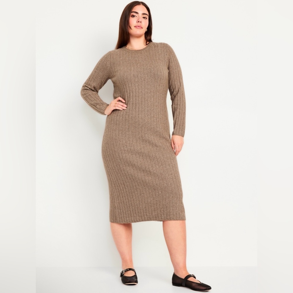 Brown SoSoft Midi Sweater Dress